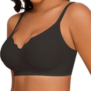 Womens Bras for Women Wireless Comfort Full Coverage Mesh Breathable Padded No Underwire Support T Shirt Bra