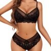 Lingerie Set for Women Lace Bra and Panty Sets  Lace Babydoll Outfits